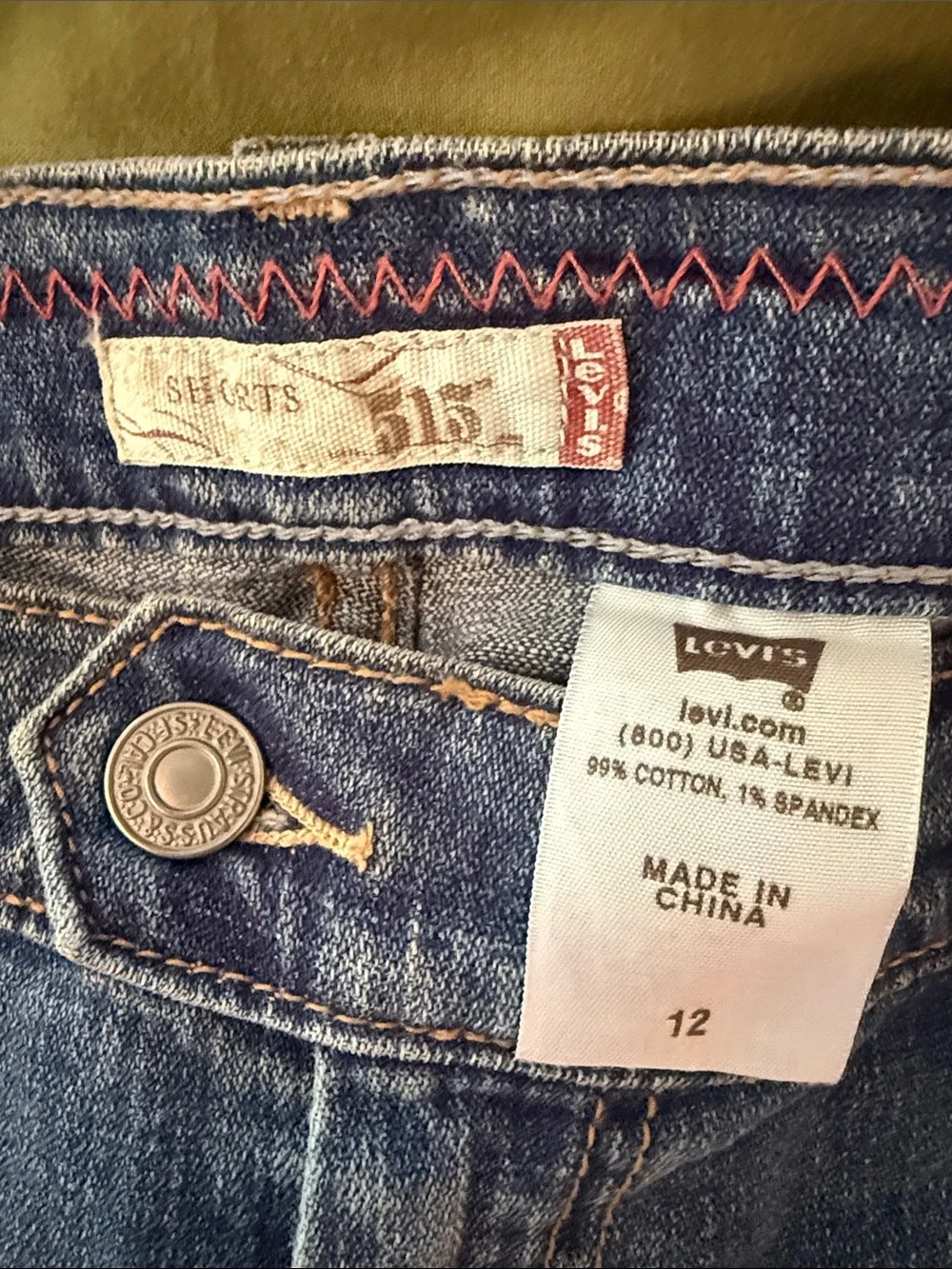 Levi’s 515 Midwash Denim Long Shorts